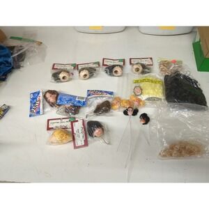 Lot Of Vintage Doll Hair And Misc Heads